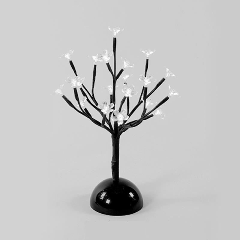 Innenraum 36cm 24 Glühbirnen Batterie Weihnachtsstern Heimdekor Led Kirschblume Tischplatte Bonsai Baum Feenlicht