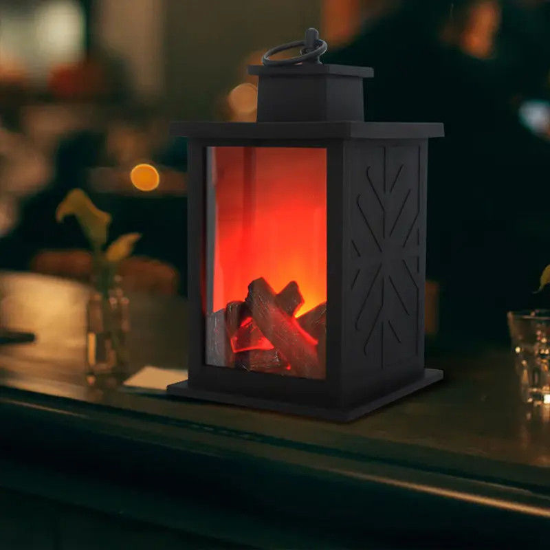 Simulation Flammenlampe für Zimmerdekor Weihnachts LED-Hängeleuchten 3 * AA Batterie 0,4kg