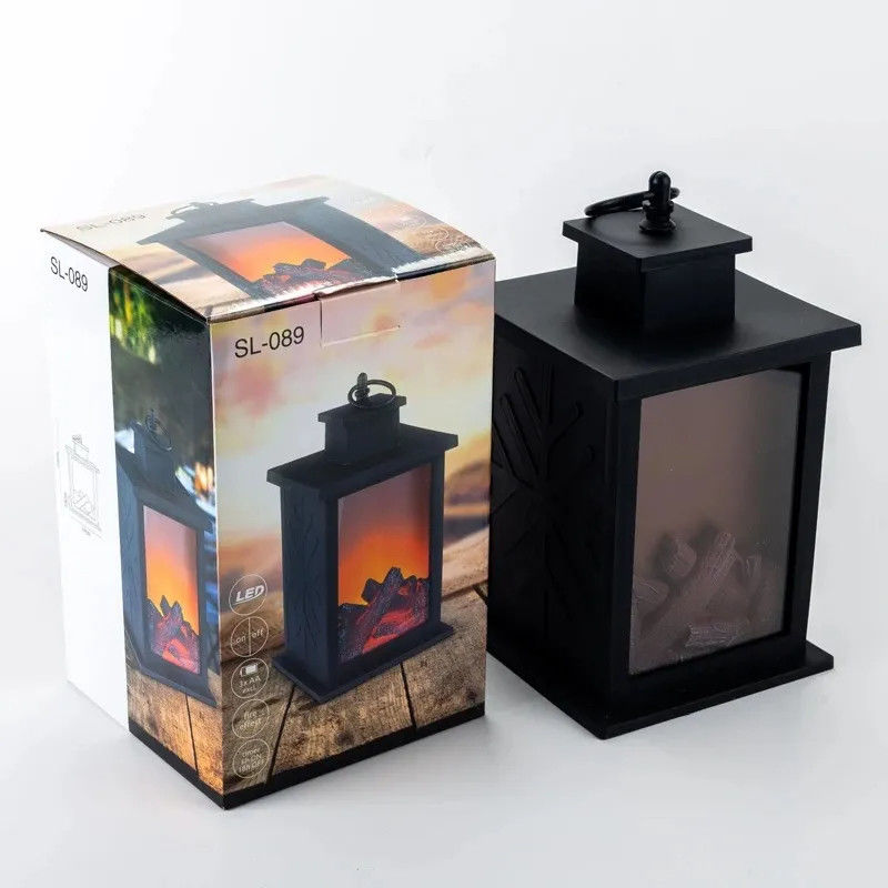 Simulation Flammenlampe für Zimmerdekor Weihnachts LED-Hängeleuchten 3 * AA Batterie 0,4kg