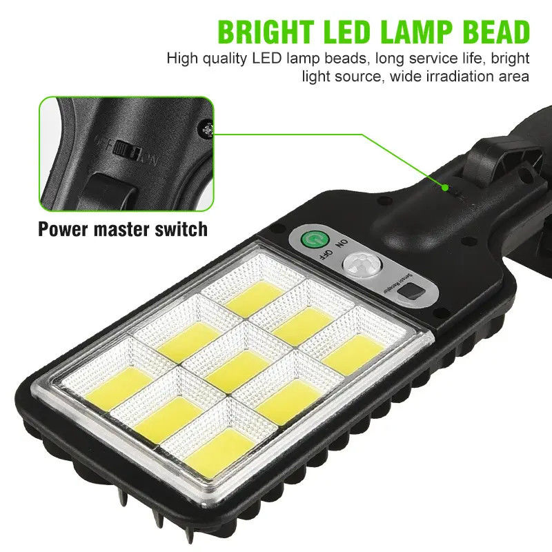 Solar-Garten-Licht Hochleucht-Sensor Sicherheit Wall Street-Lampe für Außenbeleuchtung
