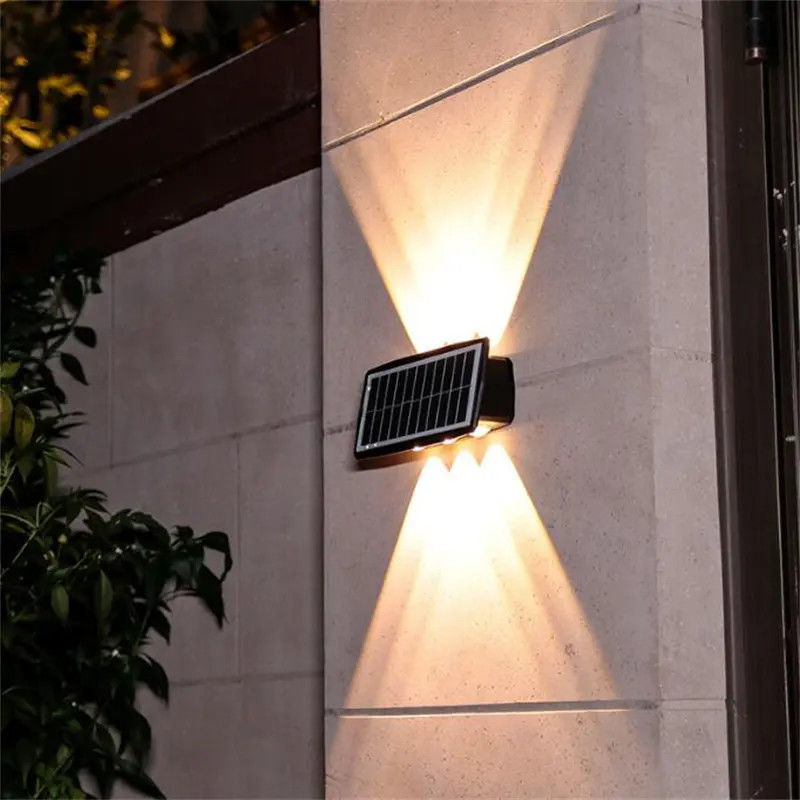 Villa Highlight Wand Garten Solarhof Licht mit 80 Ra Farbwiedergabeindex