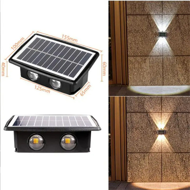 Villa Highlight Wand Garten Solarhof Licht mit 80 Ra Farbwiedergabeindex