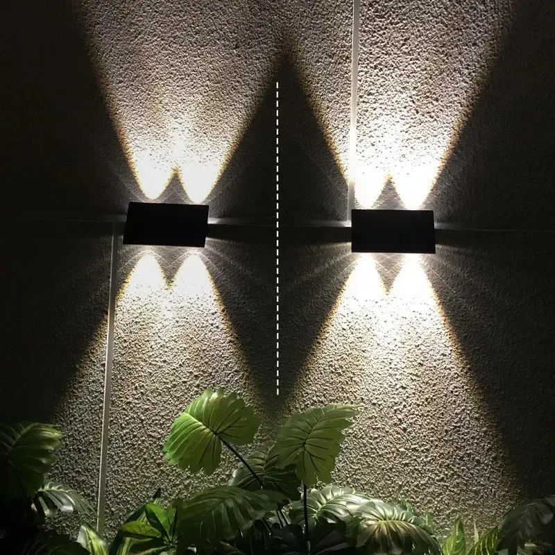 IP54 Wasserdichtes Dekorativ-Außen-LED-Solarwandlicht für Balkon, Treppe und Terrasse