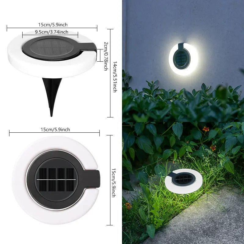 Led Solar Steet Light 17 Led Klappwandleuchten für Haus Außen Außenwand montiert