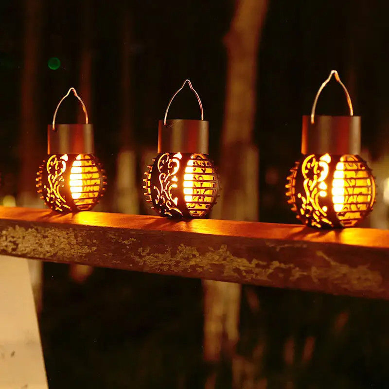 Hängende Garten-Dekorationssolarlampen mit Metall-Wasserdichte LED-Tischlampe