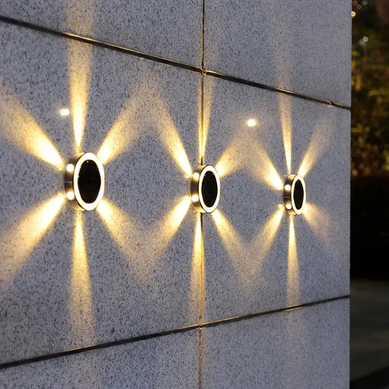 Außen Solar Treppen Stufen Deckbeleuchtung mit 90lm/w Effizienz LED Rundgrundleuchten