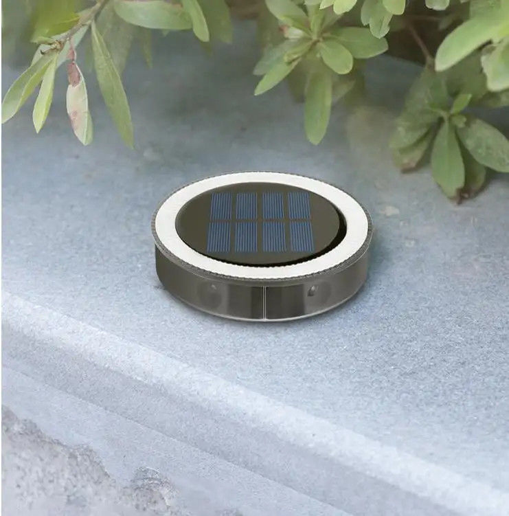 Außen Solar Treppen Stufen Deckbeleuchtung mit 90lm/w Effizienz LED Rundgrundleuchten