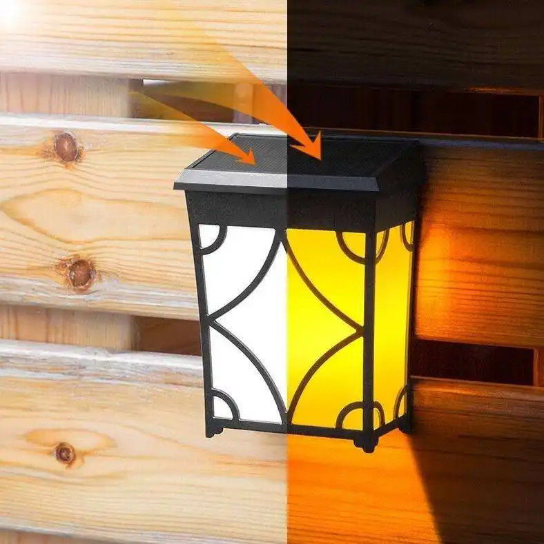 1.2V Eingangsspannung LED Bewegungssensorlampe für Außengarten Wasserdichte Solarwandlampe