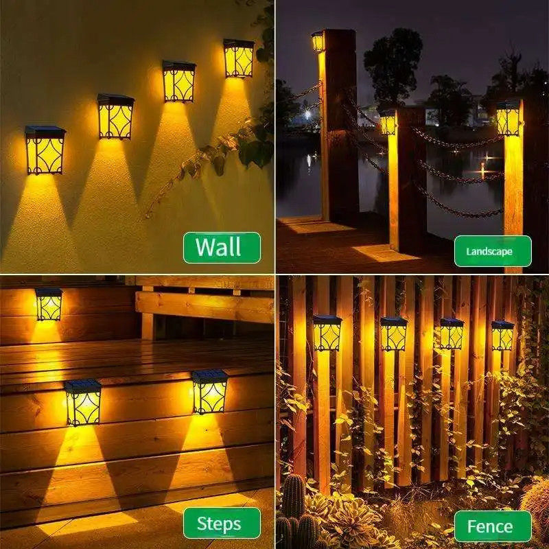 1.2V Eingangsspannung LED Bewegungssensorlampe für Außengarten Wasserdichte Solarwandlampe