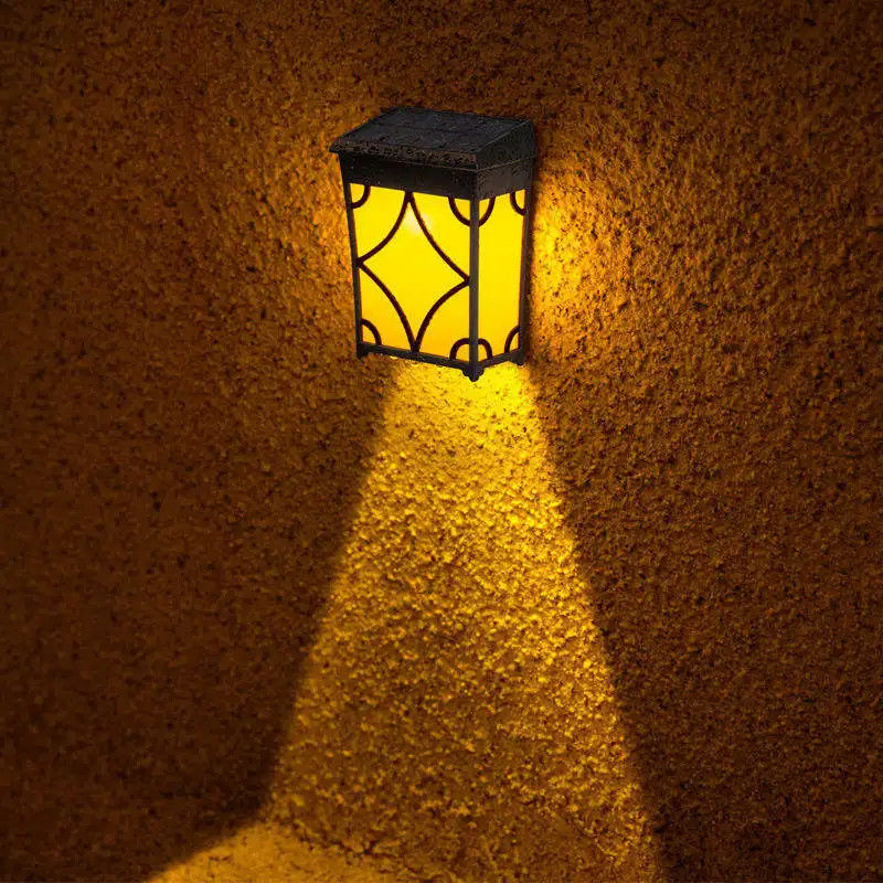1.2V Eingangsspannung LED Bewegungssensorlampe für Außengarten Wasserdichte Solarwandlampe
