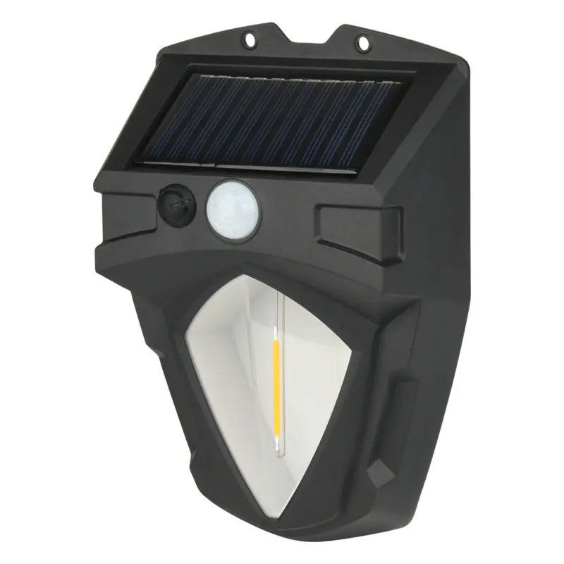 50000 Stunden Lebensdauer Außensolarwandlicht mit Bewegungssensor und LED-Lichtquelle