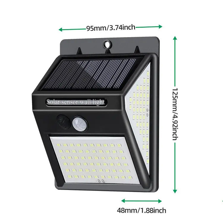 120° Strahlwinkel Außen Solar Gartenlampe LED-Sicherheitslichter Mit Bewegungssensor