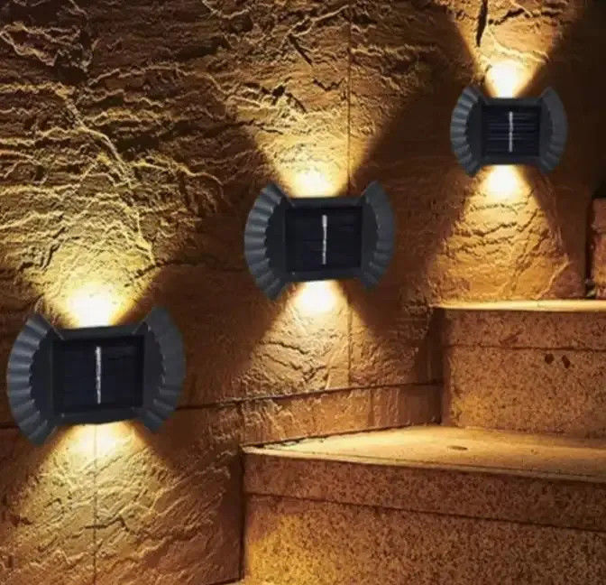 80 Ra Farbwiedergabeindex Solarwandlicht für Balkon Garten Dekor Wasserdicht
