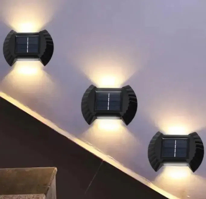 80 Ra Farbwiedergabeindex Solarwandlicht für Balkon Garten Dekor Wasserdicht