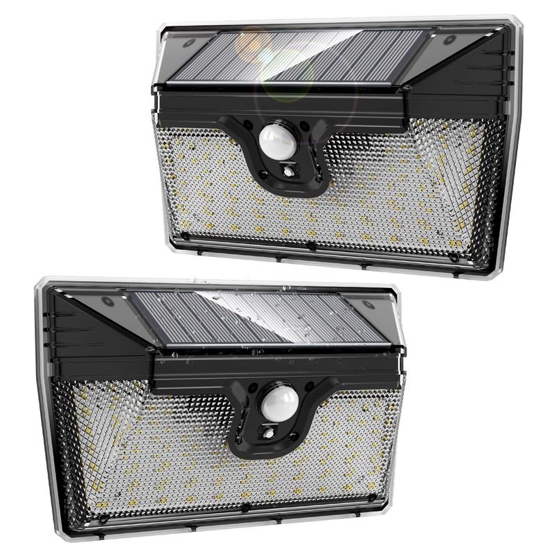 218LED-Soft Cold White Solar Motion Sensing Wandlicht für den Außengarten Energieeinsparung